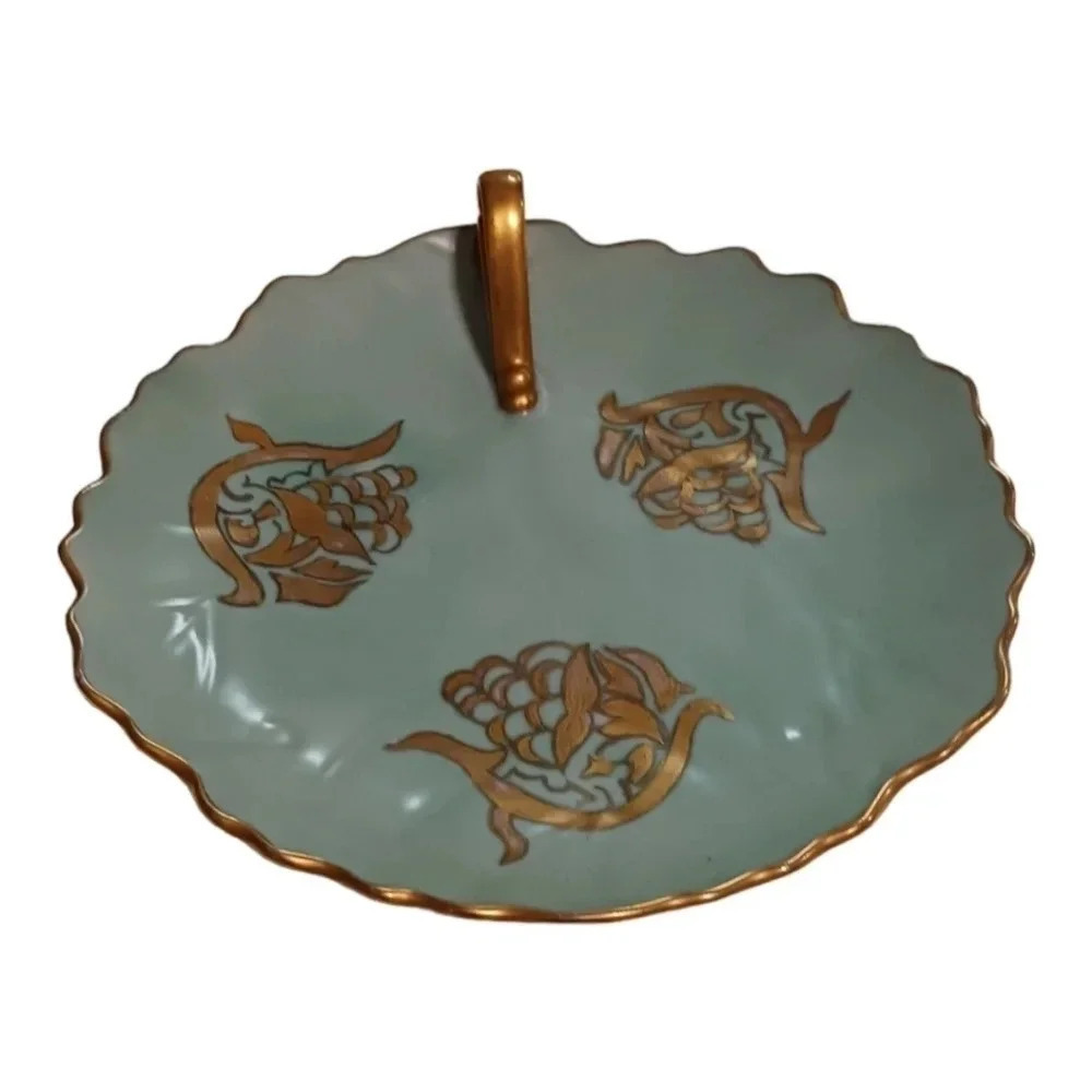 Trinket plate glod/blue